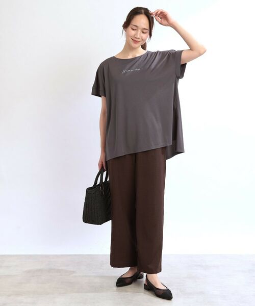 Reflect / リフレクト Tシャツ | 【E‐QUALITY】チュニック丈ロゴTシャツ | 詳細12