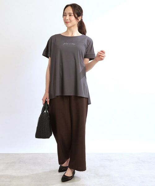 Reflect / リフレクト Tシャツ | 【E‐QUALITY】チュニック丈ロゴTシャツ | 詳細13