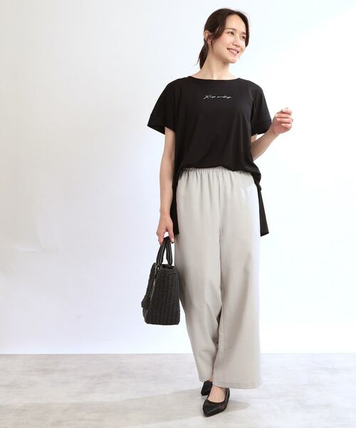 Reflect / リフレクト Tシャツ | 【E‐QUALITY】チュニック丈ロゴTシャツ | 詳細3