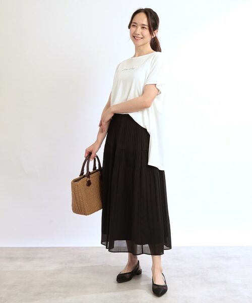 Reflect / リフレクト Tシャツ | 【E‐QUALITY】チュニック丈ロゴTシャツ | 詳細9