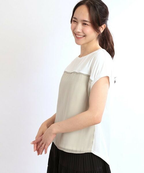 Reflect / リフレクト カットソー | ドッキングジャージトップス(オフホワイト(503))