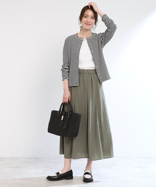 Reflect / リフレクト カーディガン・ボレロ | 【手洗い可／一枚着でも◎】ドット風ボタンカーディガン | 詳細2