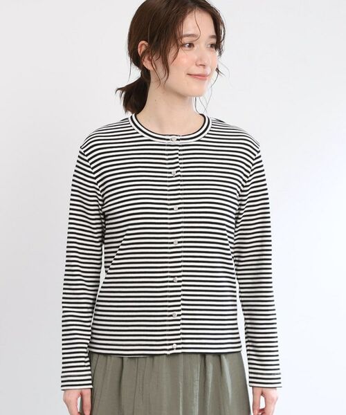 Reflect / リフレクト カーディガン・ボレロ | 【手洗い可／一枚着でも◎】ドット風ボタンカーディガン | 詳細6