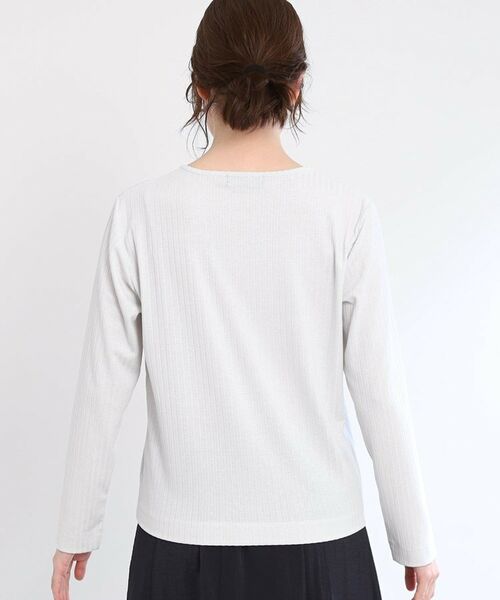 Reflect / リフレクト カーディガン・ボレロ | 【手洗い可／一枚着でも◎】ラメ入りドット風ボタンカーディガン | 詳細10