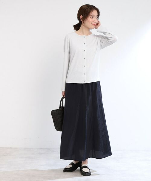 Reflect / リフレクト カーディガン・ボレロ | 【手洗い可／一枚着でも◎】ラメ入りドット風ボタンカーディガン | 詳細3