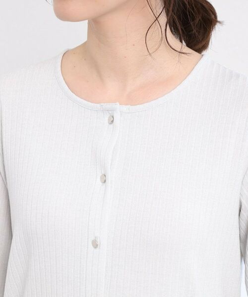 Reflect / リフレクト カーディガン・ボレロ | 【手洗い可／一枚着でも◎】ラメ入りドット風ボタンカーディガン | 詳細8