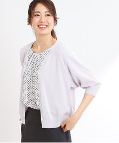 Reflect / リフレクト カーディガン・ボレロ | 【WEB先行カラーあり／手洗い可】六分袖カーディガン