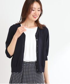 Reflect / リフレクト カーディガン・ボレロ | 【WEB先行カラーあり／手洗い可】六分袖カーディガン