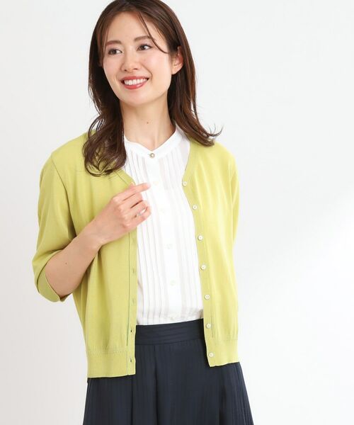 Reflect / リフレクト カーディガン・ボレロ | 【WEB先行カラーあり／手洗い可】六分袖カーディガン | 詳細11