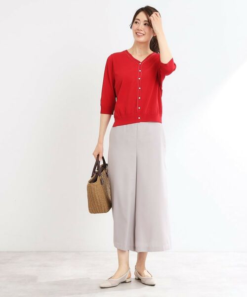 Reflect / リフレクト カーディガン・ボレロ | 【WEB先行カラーあり／手洗い可】六分袖カーディガン | 詳細17