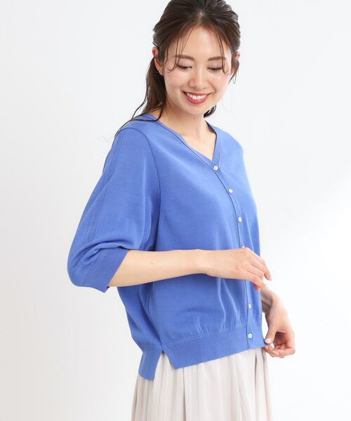 Reflect / リフレクト カーディガン・ボレロ | 【WEB先行カラーあり／手洗い可】六分袖カーディガン | 詳細20