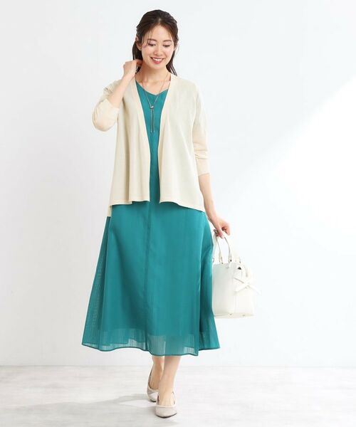 Reflect / リフレクト カーディガン・ボレロ | 【WEB先行カラーあり／手洗い可】涼しげスリットカーディガン | 詳細10