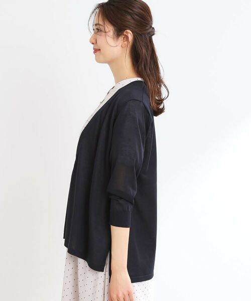 Reflect / リフレクト カーディガン・ボレロ | 【WEB先行カラーあり／手洗い可】涼しげスリットカーディガン | 詳細22