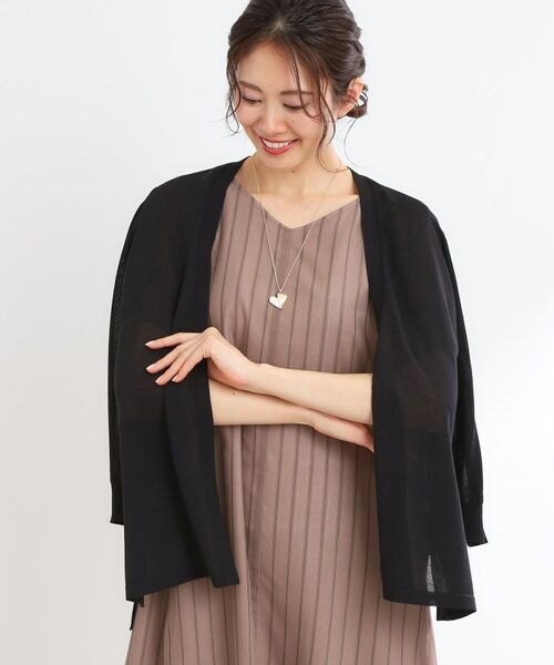 Reflect / リフレクト カーディガン・ボレロ | 【WEB先行カラーあり／手洗い可】涼しげスリットカーディガン | 詳細4