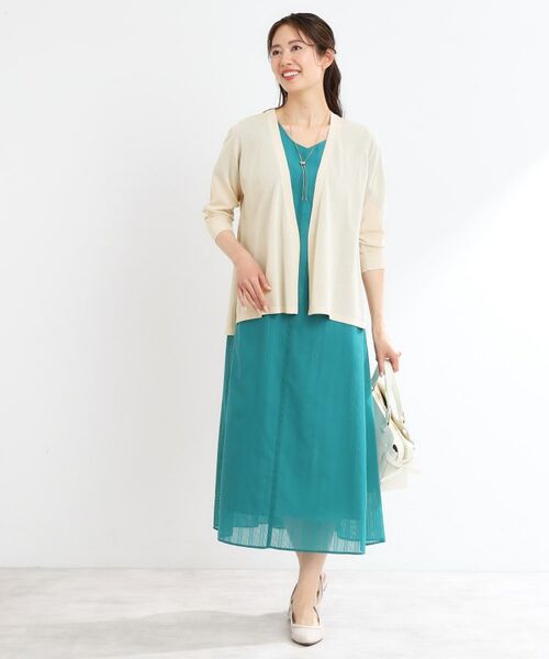 Reflect / リフレクト カーディガン・ボレロ | 【WEB先行カラーあり／手洗い可】涼しげスリットカーディガン | 詳細9