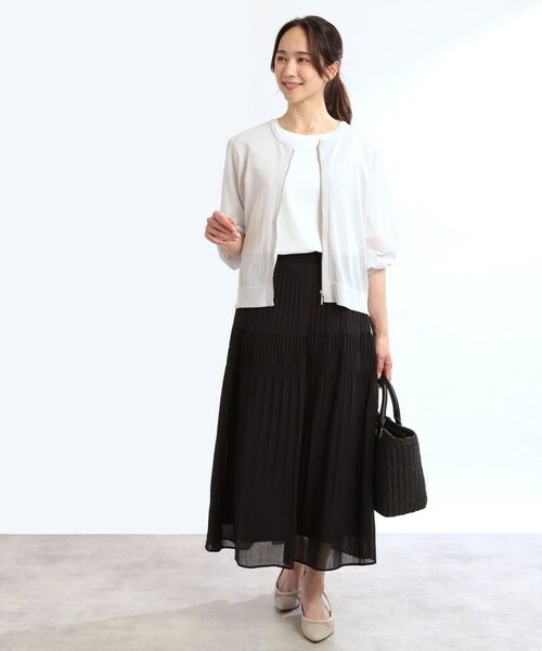 Reflect / リフレクト カーディガン・ボレロ | 【手洗い可】ジップアップニットカーディガン | 詳細10