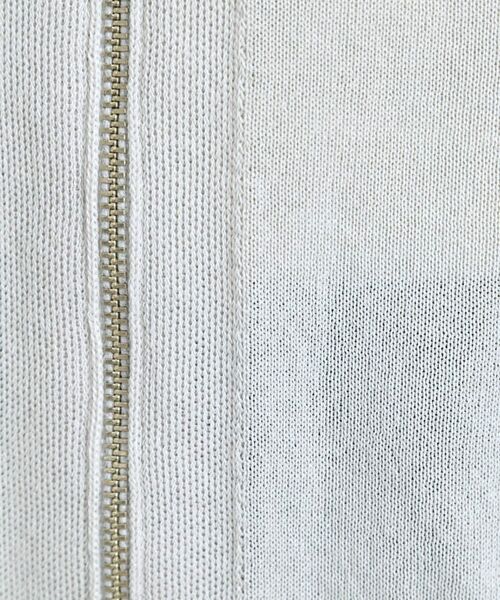 Reflect / リフレクト カーディガン・ボレロ | 【手洗い可】ジップアップニットカーディガン | 詳細12
