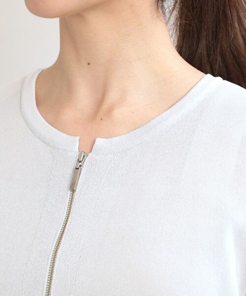 Reflect / リフレクト カーディガン・ボレロ | 【手洗い可】ジップアップニットカーディガン | 詳細17