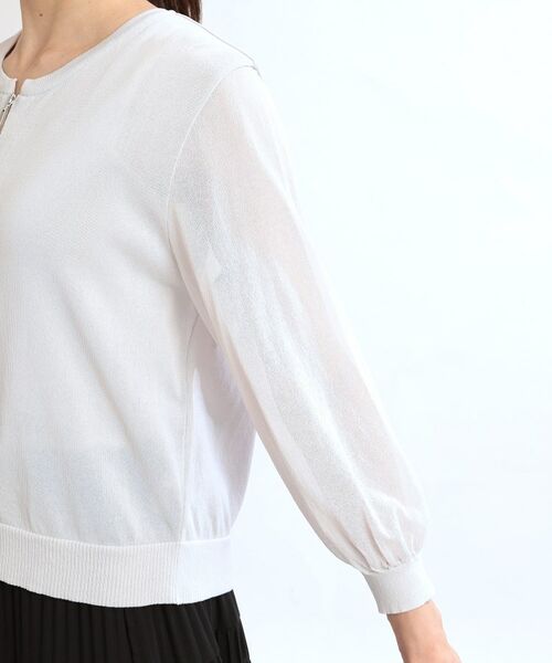 Reflect / リフレクト カーディガン・ボレロ | 【手洗い可】ジップアップニットカーディガン | 詳細18