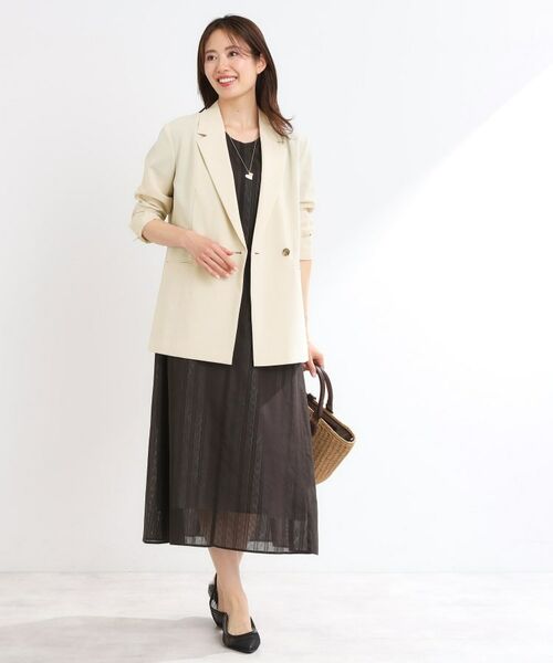 Reflect / リフレクト テーラードジャケット | 【マシンウォッシュ可/セットアップ可/通勤におすすめ】ドライタッチダブルジャケット | 詳細12