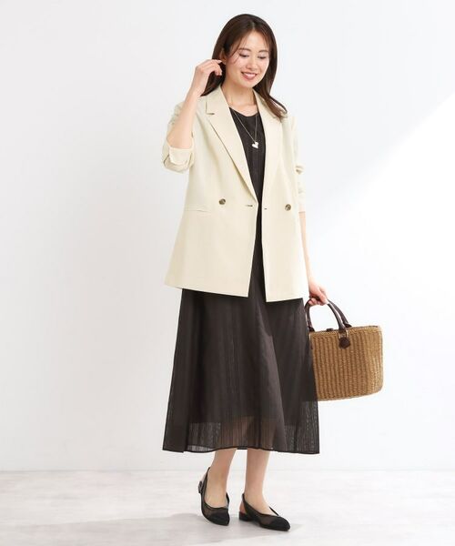 Reflect / リフレクト テーラードジャケット | 【マシンウォッシュ可/セットアップ可/通勤におすすめ】ドライタッチダブルジャケット | 詳細13