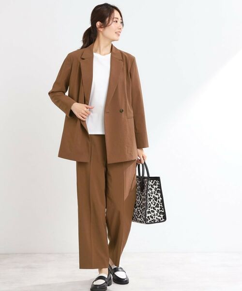 Reflect / リフレクト テーラードジャケット | 【マシンウォッシュ可/セットアップ可/通勤におすすめ】ドライタッチダブルジャケット | 詳細17