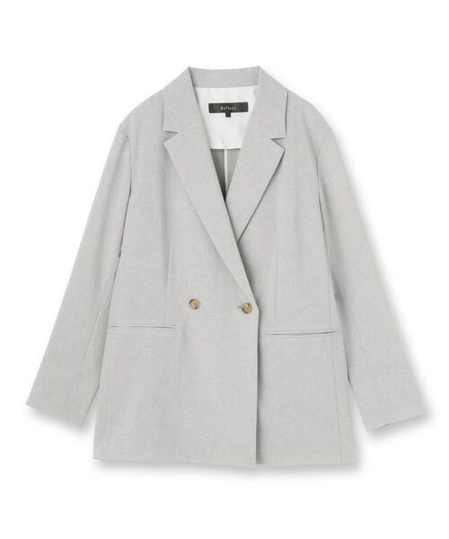 Reflect / リフレクト テーラードジャケット | 【マシンウォッシュ可/セットアップ可/通勤におすすめ】ドライタッチダブルジャケット | 詳細19