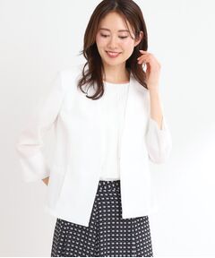 Reflect / リフレクト ノーカラージャケット | 【接触冷感／洗える／吸水速乾／夏のオケージョンに／セットアップ可】ノーカラージャケット