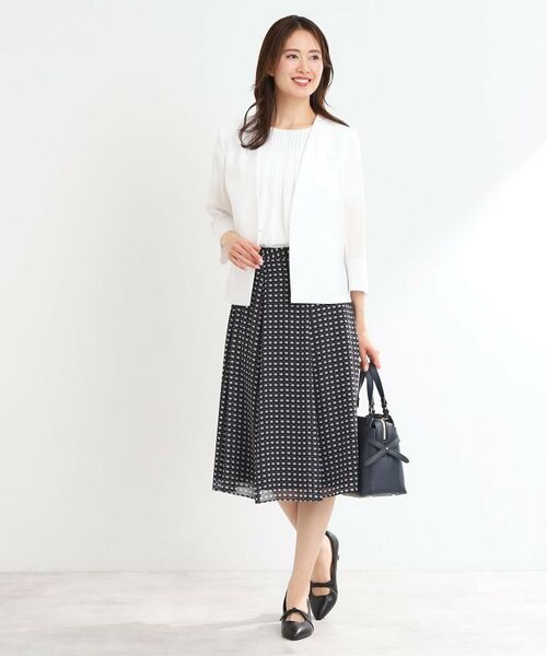 Reflect / リフレクト ノーカラージャケット | 【接触冷感/洗える/吸水速乾/夏のオケージョンに/セットアップ可】ノーカラージャケット | 詳細10