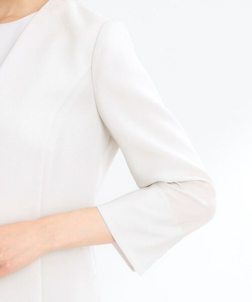 Reflect / リフレクト ノーカラージャケット | 【接触冷感/洗える/吸水速乾/夏のオケージョンに/セットアップ可】ノーカラージャケット | 詳細18