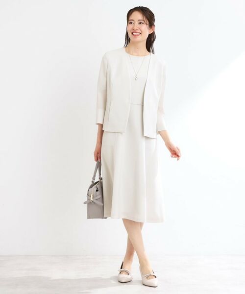 Reflect / リフレクト ノーカラージャケット | 【接触冷感/洗える/吸水速乾/夏のオケージョンに/セットアップ可】ノーカラージャケット | 詳細4