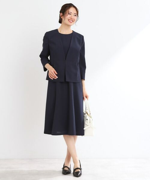 Reflect / リフレクト ノーカラージャケット | 【接触冷感/洗える/吸水速乾/夏のオケージョンに/セットアップ可】ノーカラージャケット | 詳細6