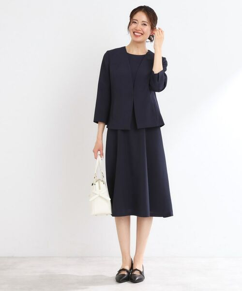 Reflect / リフレクト ノーカラージャケット | 【接触冷感/洗える/吸水速乾/夏のオケージョンに/セットアップ可】ノーカラージャケット | 詳細7