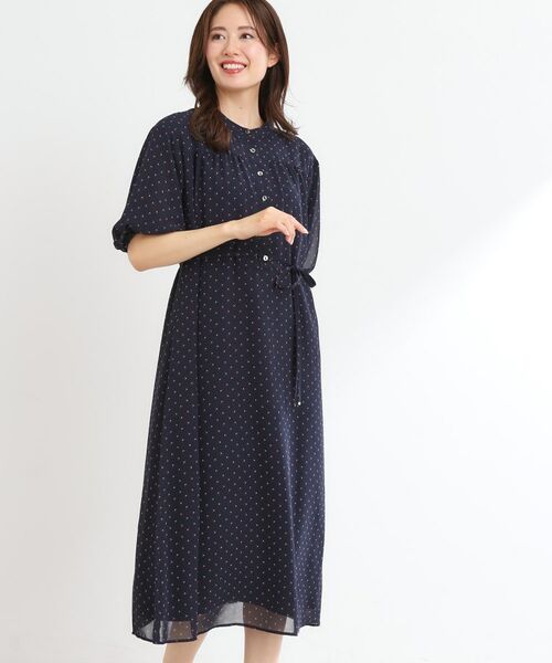 Reflect / リフレクト ミニ丈・ひざ丈ワンピース | 【夏SALE／WEB先行カラーあり／リボン取り外し可／マシンウォッシュ可】コツキ柄プリントワンピース | 詳細11