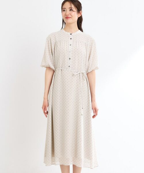 Reflect / リフレクト ミニ丈・ひざ丈ワンピース | 【夏SALE／WEB先行カラーあり／リボン取り外し可／マシンウォッシュ可】コツキ柄プリントワンピース | 詳細16