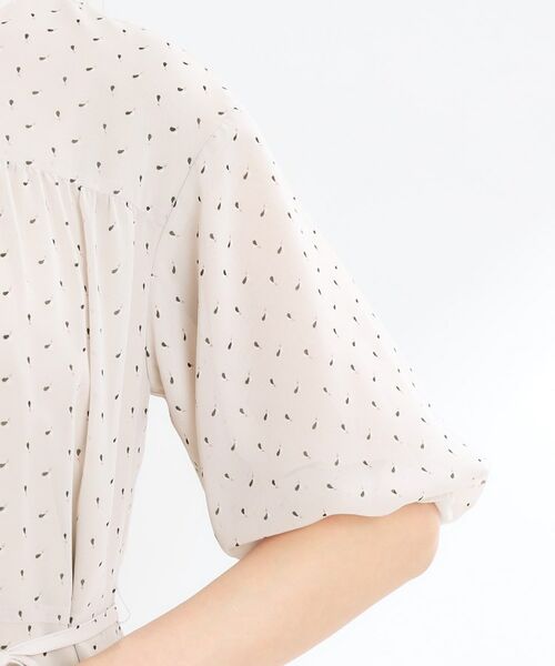 Reflect / リフレクト ミニ丈・ひざ丈ワンピース | 【夏SALE／WEB先行カラーあり／リボン取り外し可／マシンウォッシュ可】コツキ柄プリントワンピース | 詳細21