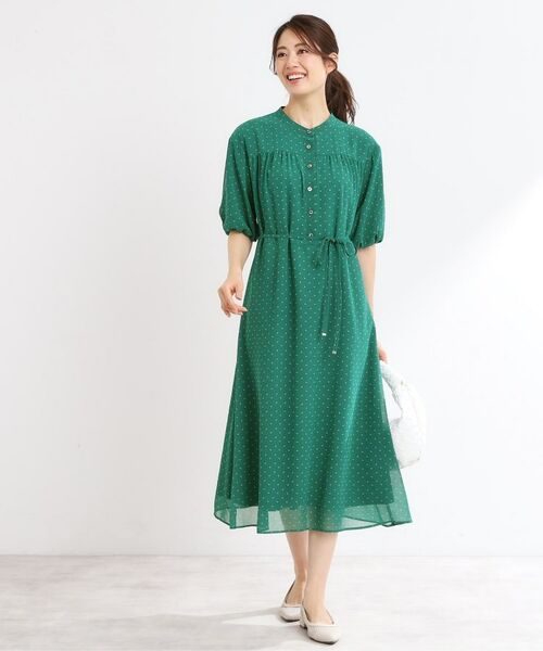 Reflect / リフレクト ミニ丈・ひざ丈ワンピース | 【夏SALE／WEB先行カラーあり／リボン取り外し可／マシンウォッシュ可】コツキ柄プリントワンピース | 詳細5