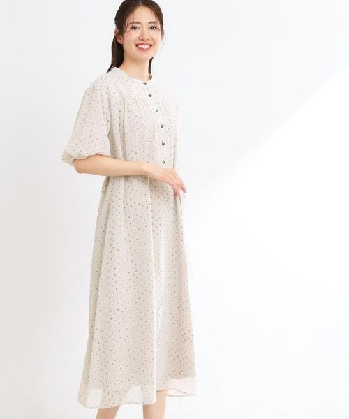 Reflect / リフレクト ミニ丈・ひざ丈ワンピース | 【夏SALE／WEB先行カラーあり／リボン取り外し可／マシンウォッシュ可】コツキ柄プリントワンピース | 詳細7