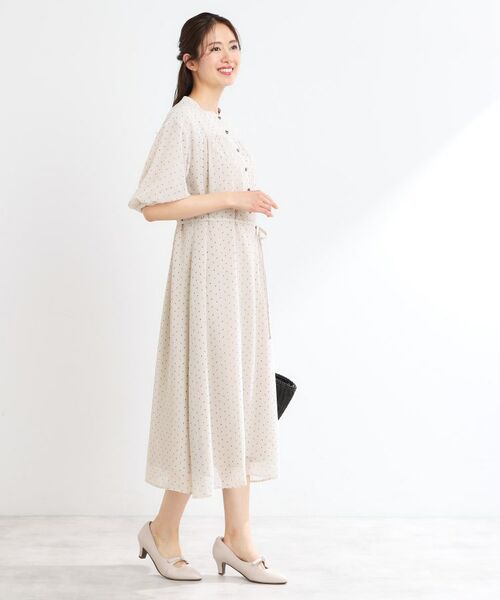 Reflect / リフレクト ミニ丈・ひざ丈ワンピース | 【夏SALE／WEB先行カラーあり／リボン取り外し可／マシンウォッシュ可】コツキ柄プリントワンピース | 詳細8