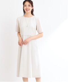 Reflect / リフレクト ミニ丈・ひざ丈ワンピース | 【洗える／オケージョンに／セットアップ可】ベーシックワンピース