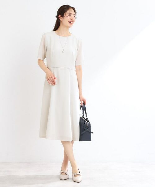 Reflect / リフレクト ミニ丈・ひざ丈ワンピース | 【洗える／オケージョンに／セットアップ可】ベーシックワンピース | 詳細4
