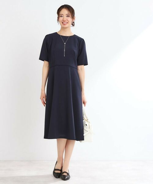 Reflect / リフレクト ミニ丈・ひざ丈ワンピース | 【洗える／オケージョンに／セットアップ可】ベーシックワンピース | 詳細7