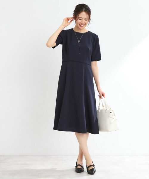 Reflect / リフレクト ミニ丈・ひざ丈ワンピース | 【洗える／オケージョンに／セットアップ可】ベーシックワンピース | 詳細8