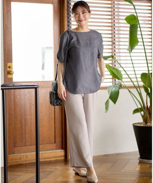 Reflect / リフレクト パンツ | 【私のパンツ／UVカット／マシンウォッシュ可】フレアシルエットパンツ | 詳細1