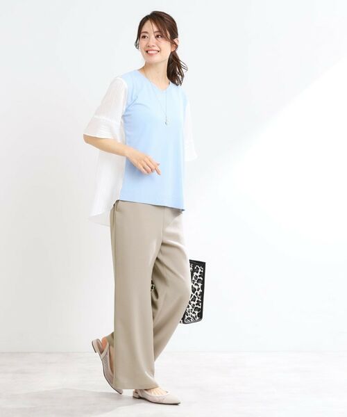 Reflect / リフレクト パンツ | 【私のパンツ／UVカット／マシンウォッシュ可】フレアシルエットパンツ | 詳細10