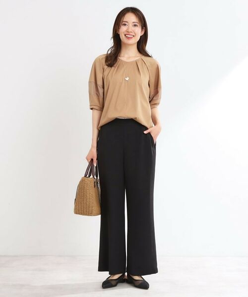 Reflect / リフレクト パンツ | 【私のパンツ／UVカット／マシンウォッシュ可】フレアシルエットパンツ | 詳細13