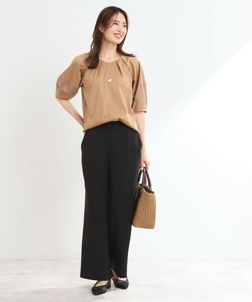 Reflect / リフレクト パンツ | 【私のパンツ／UVカット／マシンウォッシュ可】フレアシルエットパンツ | 詳細14