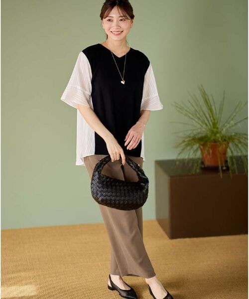 Reflect / リフレクト パンツ | 【私のパンツ／UVカット／マシンウォッシュ可】フレアシルエットパンツ | 詳細4