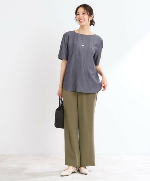 Reflect / リフレクト パンツ | 【私のパンツ／UVカット／マシンウォッシュ可】フレアシルエットパンツ | 詳細6