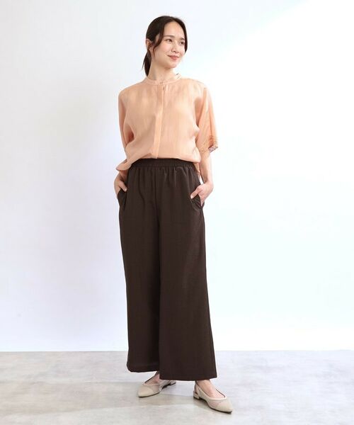 Reflect / リフレクト パンツ | 【ウエスト総ゴム／脚長効果◎】ドライタッチワイドパンツ | 詳細9